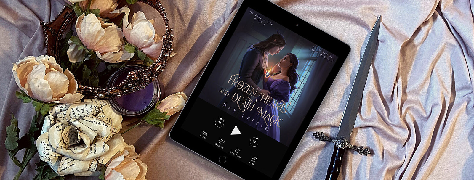 Frozen Hearts and Death Magic audiobook banner