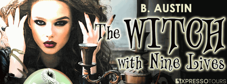 $10 giveaway - ends on June 1st The Witch With Nine Lives Reveal Banner